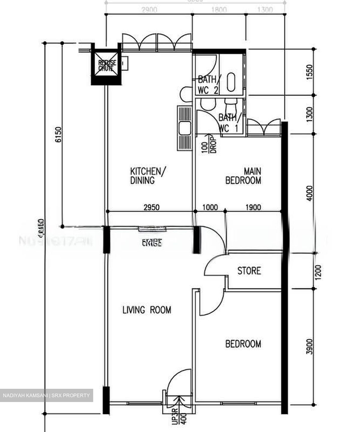 Blk 22 Marsiling Green (Woodlands), HDB 3 Rooms #605400371